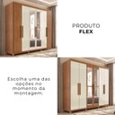 Ver imagem 4 de Guarda-Roupa Casal com Espelho 6 Portas 2 Gavetas com Pés Napoli