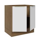 Ver imagem 6 de Balcão Madesa Lux 70 cm 2 Portas - Rustic/Branco Veludo (Sem Tampo)