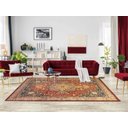 Ver imagem 2 de Tapete Sala 240x350 Classico Oriental Kashan Vermelho Preto