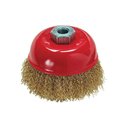 Ver imagem 1 de Escova Aço Carbono Tipo Copo 4" 100mm Rosca M14 - Mtx