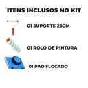 Ver imagem 5 de Pad Flocado Ângulo Fixo para Recortes e Cantos Pegada Rotativa + Suporte Garfo 23cm + Rolo 23cm Poli