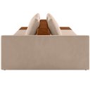 Ver imagem 6 de Sofá Ilha Modular para Sala 252cm com Puff Dublin K01 Veludo Bege Sintético Caramelo - Lyam Decor