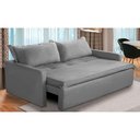 Ver imagem 1 de Sofá sem Caixa Retrátil e Reclinável 1,65m com Molas Kiara Suede Adonai Estofados