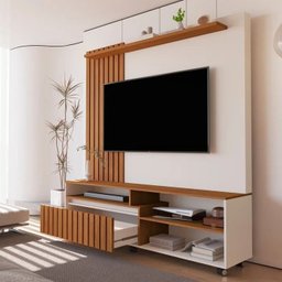 Conjunto Sala Home Completo Rack e Painel 160cm - 3