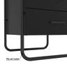 Gaveteiro Industrial Foster com 4 Gavetas - Preto - 5