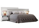 Ver imagem 2 de Cabeceira para Cama Box Casal com 2 Mesas de Cabeceira - Prime-Branco - Móveis Novo Horizonte