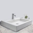 Ver imagem 2 de Kit Cuba Pia Louça Cerâmica Banheiro C/ Torneira e Válv S05