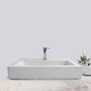 Ver imagem 3 de Kit Cuba Pia Louça Cerâmica Banheiro C/ Torneira e Válv S05