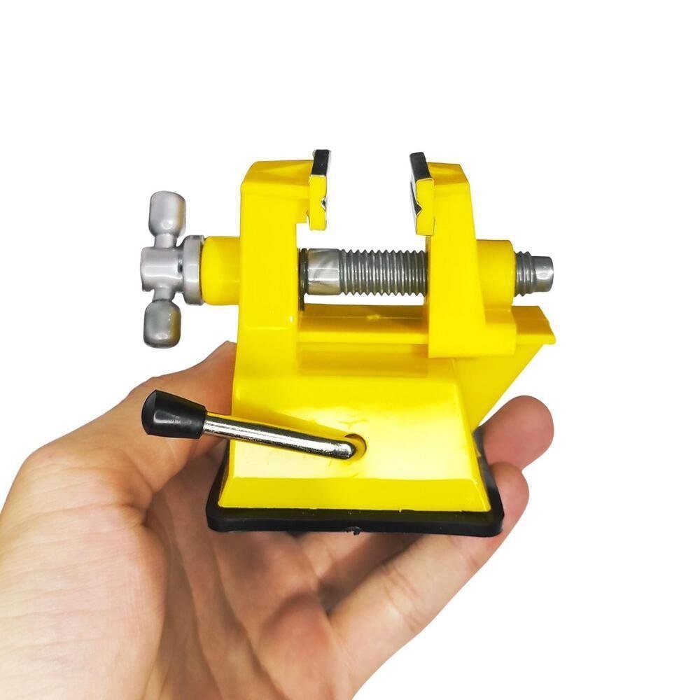 Morsa Professionale Lavorazione Morsa Da Tavolo Universale 7,6cm - Base Girevole 360°, Acciaio Fuso, Per Legno E Metall Morsa Girevole 360 - 3