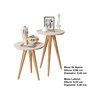 Conjunto 2 Mesas Retrô Pés Palito Duda California Off White - Comprar Moveis em Casa - 2