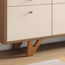 Ver imagem 5 de Balcão Aparador Buffet 2 Portas Emili Castanho/off White H01 - D’Rossi