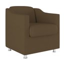 Ver imagem 1 de Cadeira Poltrona Tilla Recepção Hospital Suede - V8 Decor:marrom