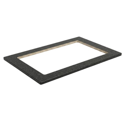 Tampo para Balcao Cooktop 4 Bocas MDF 80 cm Kali 1225815 Onix Nicioli