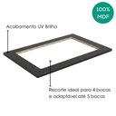 Ver imagem 4 de Tampo para Balcao Cooktop 4 Bocas MDF 80 cm Kali 1225815 Onix Nicioli