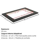 Ver imagem 3 de Tampo para Balcao Cooktop 4 Bocas MDF 80 cm Kali 1225815 Onix Nicioli