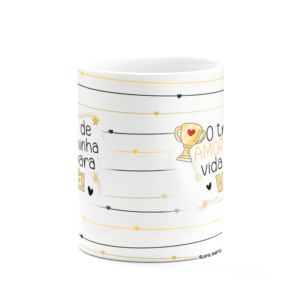 Caneca Namorados - o Troféu de Amor - Branca - 2