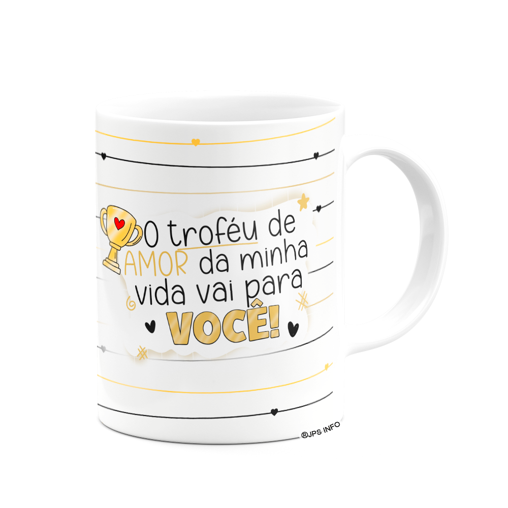 Caneca Namorados - o Troféu de Amor - Branca - 3