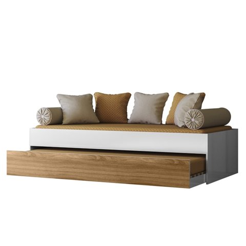 Bicama Solteiro Flex 3800 Branco Nature Plla