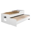 Ver imagem 2 de Cama Bicama Reforçada Solteiro com Rodízios – Modelo Elis Mdf Alta Qualidade