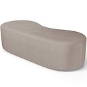 Ver imagem 6 de Puff Decorativo Orgânico para Living Quarto 140cm Orbit W01 Linho Bege - Lyam Decor