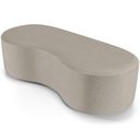 Ver imagem 1 de Puff Decorativo Orgânico para Living Quarto 140cm Orbit W01 Linho Bege - Lyam Decor