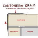 Ver imagem 2 de Perfil Cantoneira de Aço Inox 304, Escovado - 40 X 40 X 2980 Mm