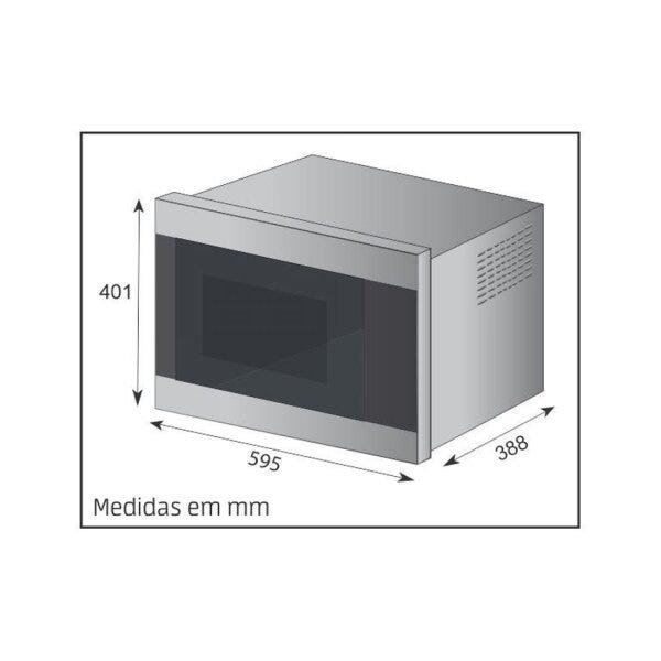 Micro-ondas de Embutir 25L 220V Preto Mmo0225G1 Mueller - 9