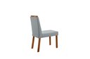 Ver imagem 4 de Conjunto Sala de Jantar Mesa Floripa Madeira Maciça 90x90cm Tampo Quadrado Vidro Off White com 4 Cad