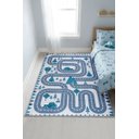 Ver imagem 1 de Tapete Quarto Infantil 1,00x1,50 Antiderrapante Domani Pista