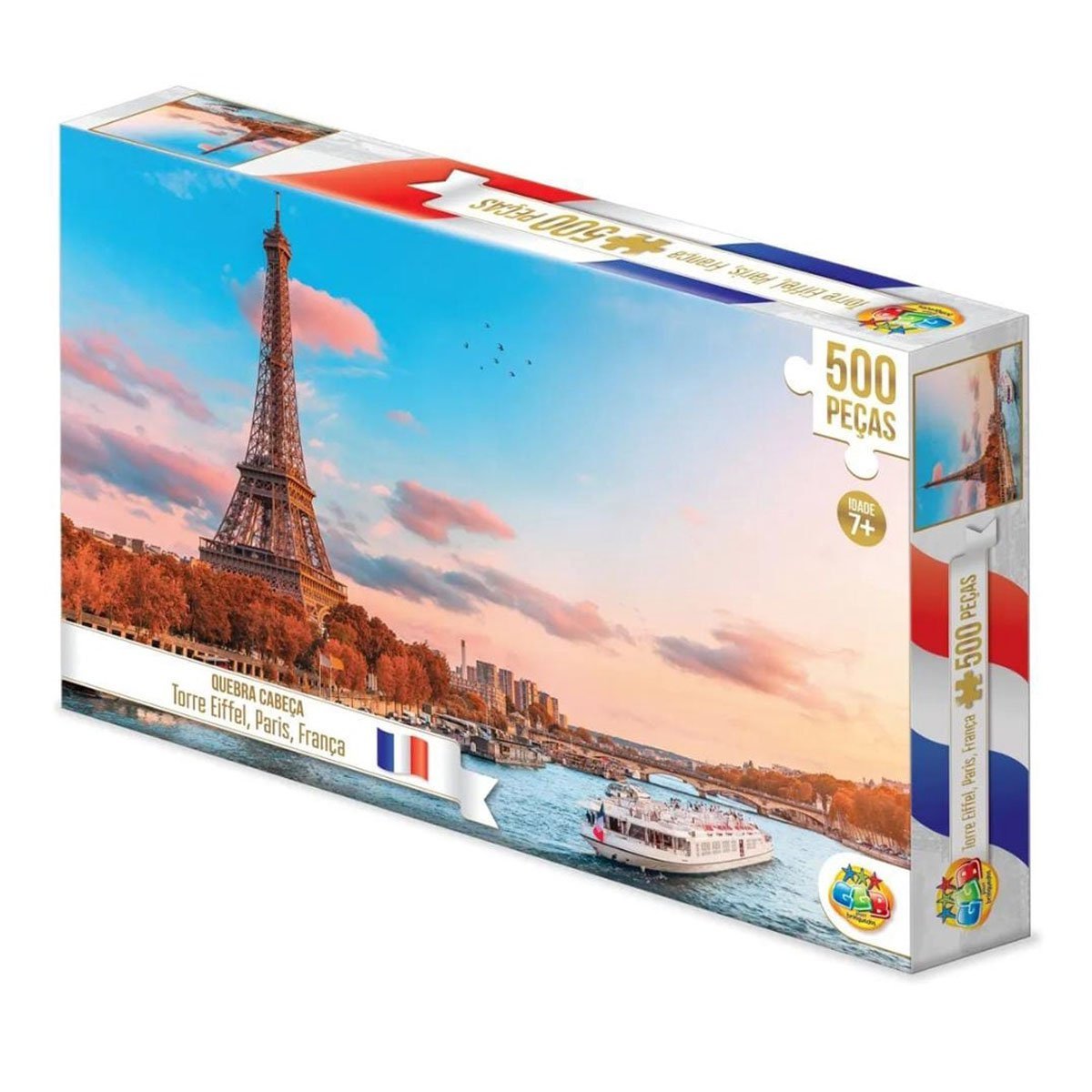 Quebra Cabeça 500 Peças – Torre Eiffel, Paris, França | MadeiraMadeira