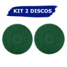 Disco Limpeza Verde 350mm Enceradeira Cleaner Allclean 2un - 2