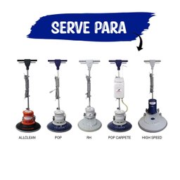 Disco Limpeza Verde 350mm Enceradeira Cleaner Allclean 2un - 4
