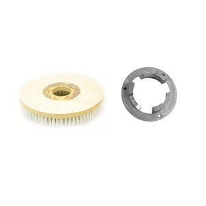 Escova de PELO 410 mm COM Flange Para Enceradeira BRALIMPIA, Eletrolux, Romher Entre Outras Escovas 