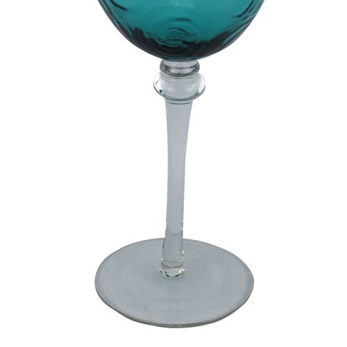 Jogo de 6 Taças em Cristal Verde para Vinho  - 21x8cm Le Classic Decor - 4