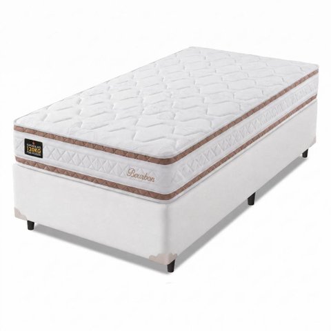 Cama Box Solteiro Molas Ensacadas Bourbon 88x188x58cm Hellen
