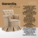 Ver imagem 6 de Poltrona Amamentação Quarto Bebê Confortável Descanso Sala Leitura Suede:Suede Rosa