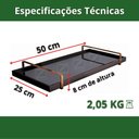 Ver imagem 3 de Bandeja Decorativa Espelhada Alça Preta Larflex Branca