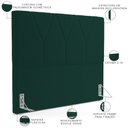 Ver imagem 3 de Cabeceira Cama Box Quenn 160 cm Aurora W01 Bouclê Verde - Lyam Decor