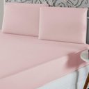 Ver imagem 1 de Jogo de Lençol Queen Malha 100% Algodão 3 Peças - Rosa
