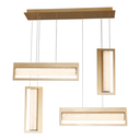 Ver imagem 4 de Pendente Glitter Dourado e Transparente (c)85cm (l)16cm (a)71cm 1x40w 3000k - Hc009l