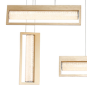 Ver imagem 2 de Pendente Glitter Dourado e Transparente (c)85cm (l)16cm (a)71cm 1x40w 3000k - Hc009l