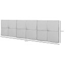 Ver imagem 5 de Cabeceira Cama Casal King Size 1,95 México Box Estofada - Corino Branco
