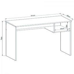 Escrivaninha 1 Nicho 91cm Office Noronha  - 4