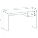 Ver imagem 4 de Escrivaninha Mesa Escritório 1 Nicho 91cm Office Noronha