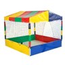 Piscina de Bolinhas Quadrada 1,50m Infantil Média Nacional Colorida - 1