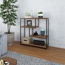 Ver imagem 5 de Estante Brooklyn Baixa 04 Prateleiras 94x90x30cm