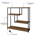 Ver mais imagens de Estante Brooklyn Baixa 04 Prateleiras 94x90x30cm