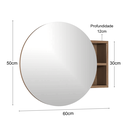 Ver imagem 3 de Armário Espelheira para Banheiro Luna 60cm