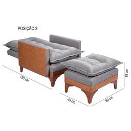 Poltrona Reclinável Munique Linho/Courissímo 199/856 - 6