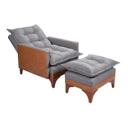 Poltrona Reclinável Munique Linho/Courissímo 199/856 - 2